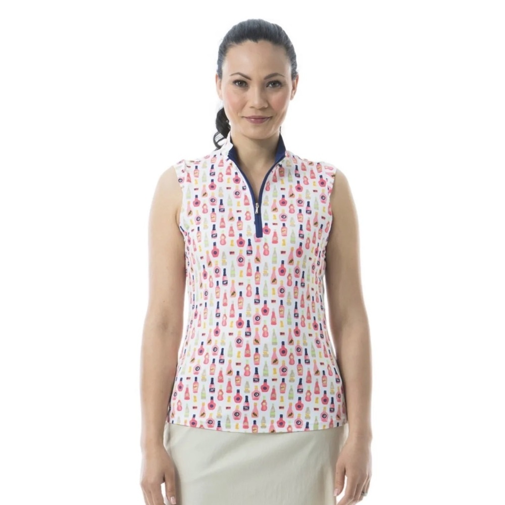 San Soleil ladies sleeveless golf top size L UV 50+ Cooling